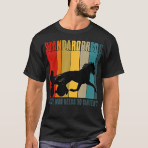 Camiseta Humor de Corrida de Harness em Padrões Padrão