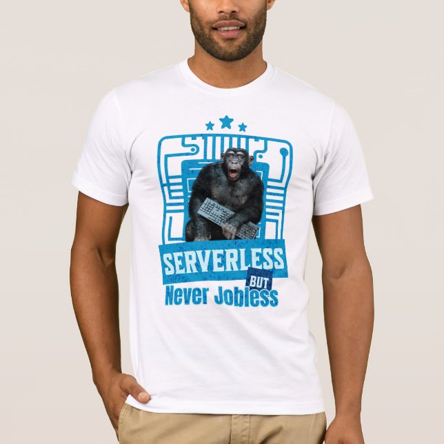 Camiseta Humor de Desenvolvedor de Macaco Engraçado Sem Ser (Frente)