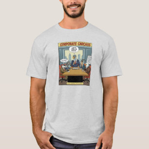 Camiseta Humor de Escritório de Carcaça Corporativa