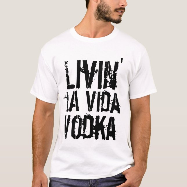 Camiseta humor de festa de vodka (Frente)