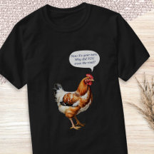 Humor de Frango Legenda Divertida Animal de Fazend