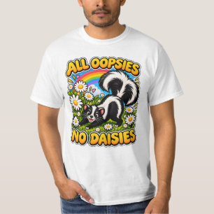Camiseta Humor de Gambá Fofo   Todos os Errinhos Sem Margar