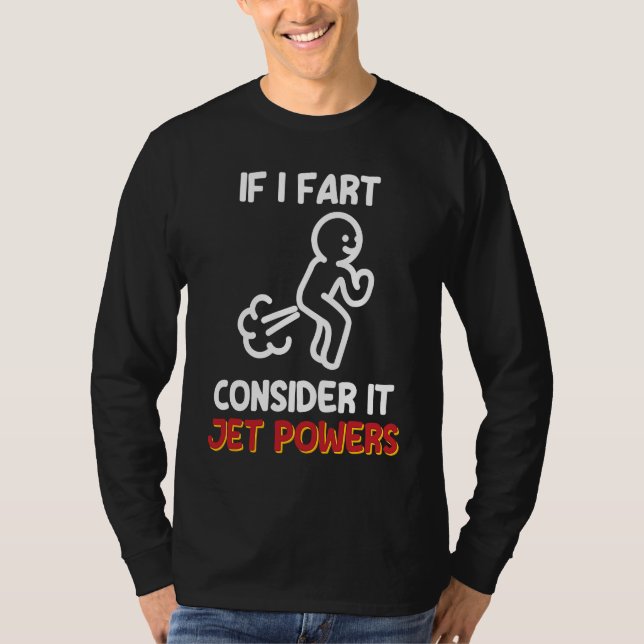 Camiseta Humor De Gás De Fart Piada Considere O Poder Do Ja (Frente)