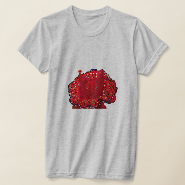 Camiseta Humor de Gato Vermelho (Postura )