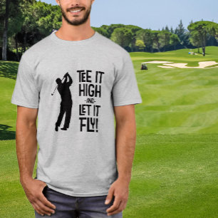 Camiseta Humor de golfe masculino Cota desportiva engraçada