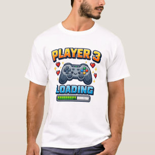 Camiseta Humor de Jogador Jogador 3 Carregando Anúncio de B