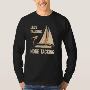 Camiseta Humor de Marinheiro "Menos Falando Mais Navegando"