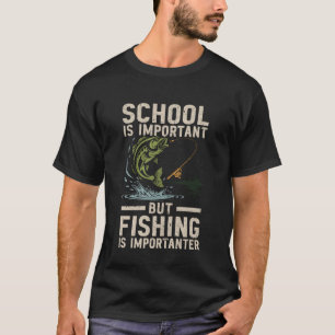 Camiseta Humor de Pesca de Robalo Amante de Peixes Meninos