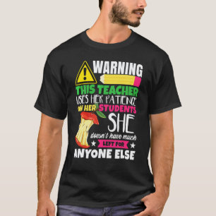 Camiseta Humor de Professor Ensinando Mulheres