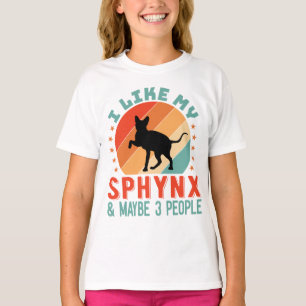 Camiseta Humor de Proprietário de Gatos Sphynx, Sem Cabelo,