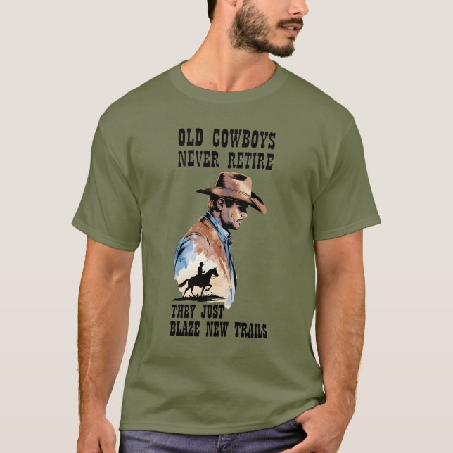 Camiseta Humor de Reforma do Cowboy Ocidental (Frente)