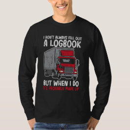 Camiseta Humor de Registro de Bordo