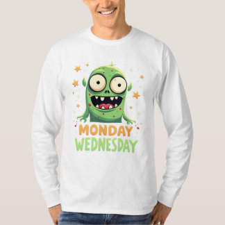 Camiseta Humor de segunda a quarta-feira - Teto Monstro Eng