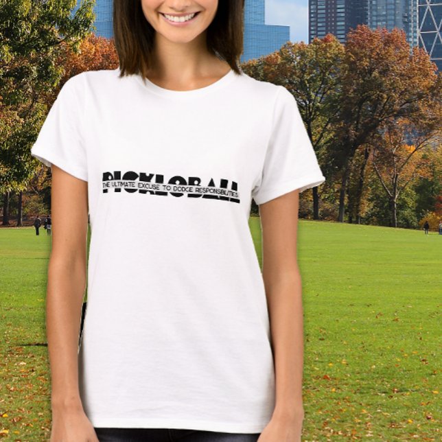 Camiseta Humor de Tee Pickleball feminino (Criador carregado)