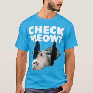 Camiseta Humor de Trabalho - Cat - Check Meowt