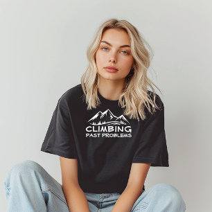 Camiseta Humor de Trilha para Amantes da Natureza branco pr