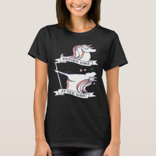 Camiseta Humor de Vinho de Unicórnio