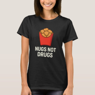 Camiseta Humor Divertido de Nuggets de Frango, Nugs Não São