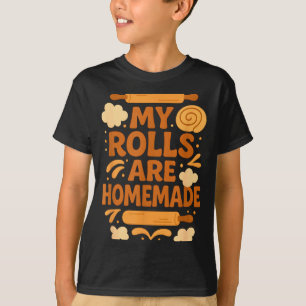 Camiseta Humor Divertido de Panificação Meus Pães São Casei