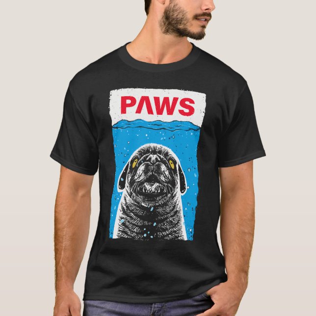 Camiseta Humor Divertido de Pug (Frente)
