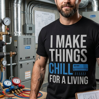 Camiseta Humor Divertido de Técnico de HVAC
