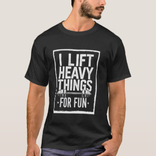 Camiseta Humor Divertido do Ginásio Trocadilho Eu Levanto C