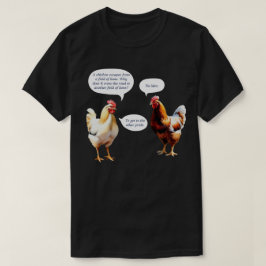 Camiseta Humor Divertido Por Que a Galinha Atravessou a Est