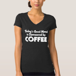 Camiseta Humor Divertido Superior para Amantes de Café