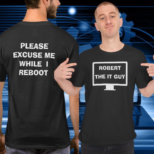 Camiseta Humor do Departamento de TI (Criador carregado)
