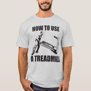 Camiseta Humor do exercício - como usar uma escada rolante