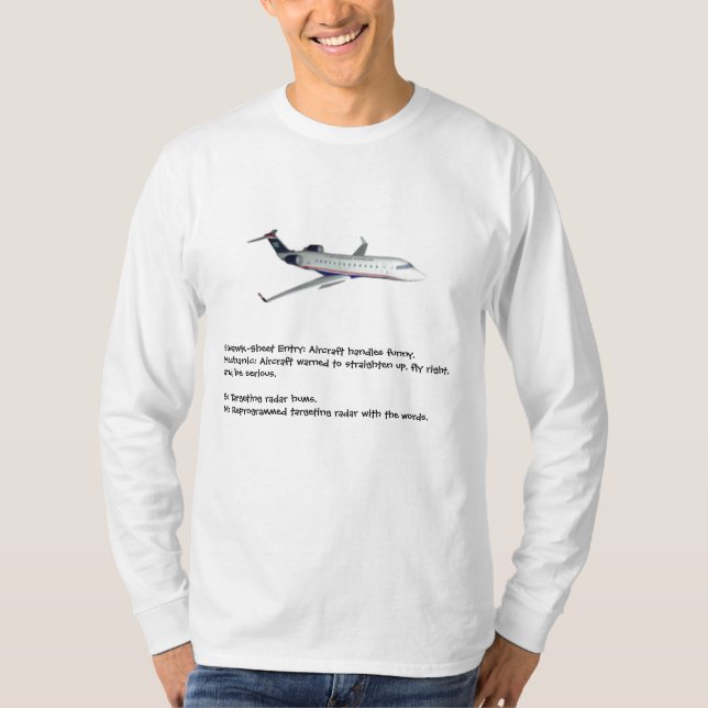 Camiseta Humor do mecânico de aviões (Frente)