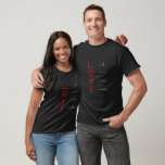 Camiseta Humor do nerd | Math and Science Geek Love Graph<br><div class="desc">Nerd também precisam de amor! Um design de humor de equação matemática legal e geek (na maioria das vezes exato) perfeito para qualquer geek de ciência. A tipografia moderna com uma escrita de pincel escrita à mão, que inclui um script casual escrito à mão, é uma forma excelente de diversão...</div>