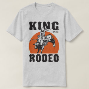 Camiseta Humor do país do vaqueiro do rei Rodeio Ocidental