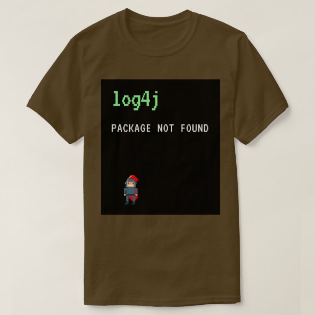 Camiseta Humor do Programador Java Log4j (Frente do Design)