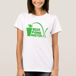 Camiseta Humor do t-shirt, mestre de Pong da cerveja
