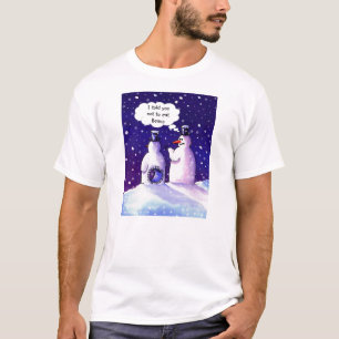 Camiseta Humor dos bonecos de neve em seu melhor
