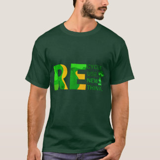 Camiseta Humor ecológico | Reutilização do Reciclar Renovar