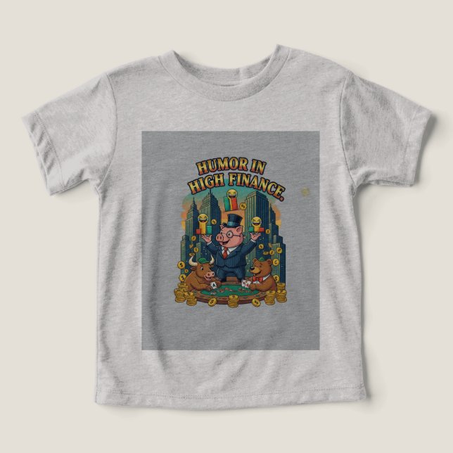 Camiseta Humor em Finanças Elevadas (Design frontal)
