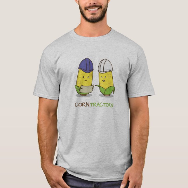 Camiseta Humor engraçado bonito de Punny dos contratantes (Frente)