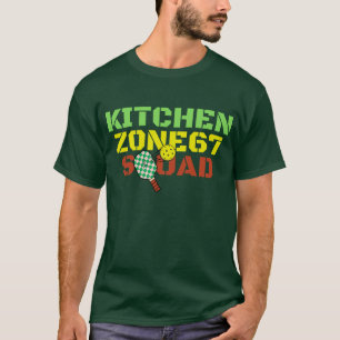 Camiseta Humor Engraçado de Pickleball Zona da Cozinha Esqu