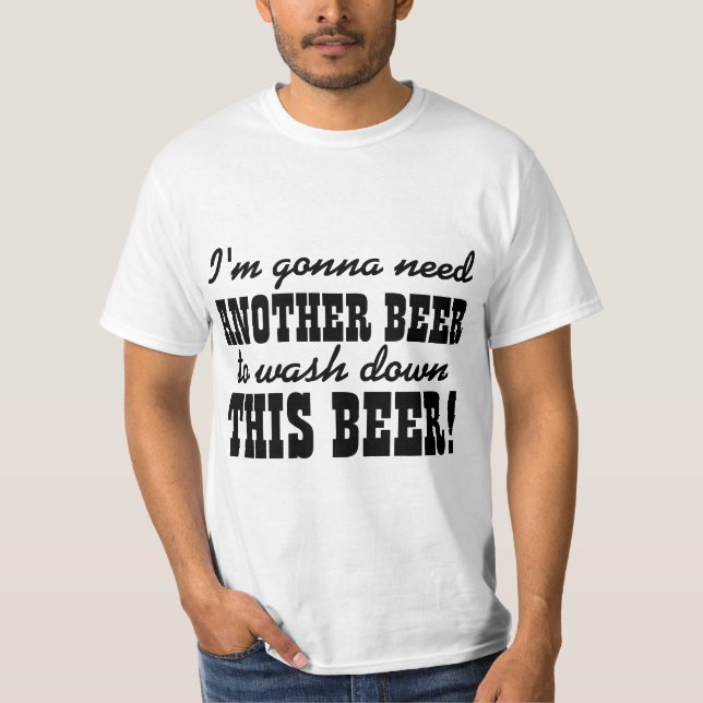 Camiseta Humor engraçado do bebendo da cerveja (Frente)