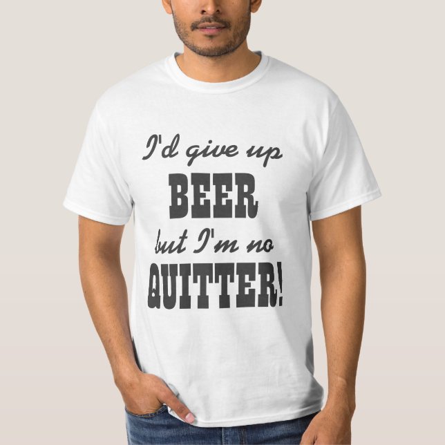 Camiseta Humor engraçado do bebendo da cerveja (Frente)