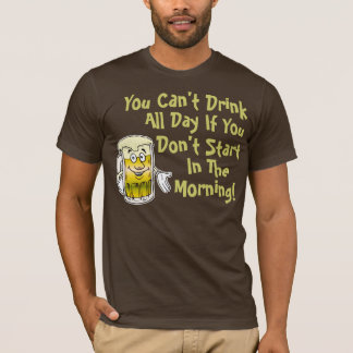 Camiseta Humor engraçado do bebendo da cerveja