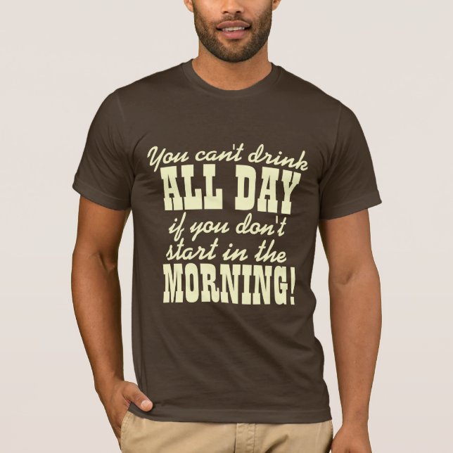 Camiseta Humor engraçado do bebendo da cerveja (Frente)