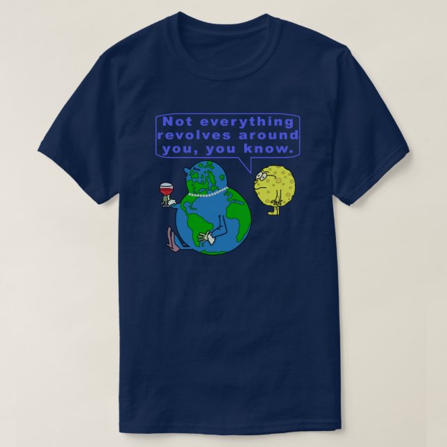 Camiseta Humor engraçado do espaço da astronomia do snobe (Frente do Design)