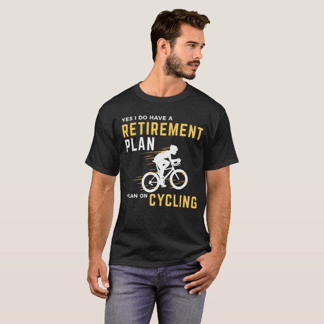 Camiseta Humor engraçado Graphi do ciclismo da bicicleta do (Frente Completa)