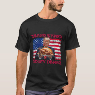 Camiseta Humor Engraçado Vencedor do Trump Janta Turquia