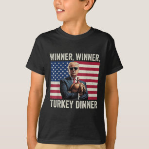 Camiseta Humor Engraçado Vencedor do Trump Janta Turquia