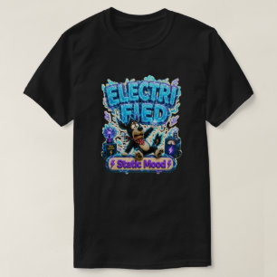 Camiseta Humor Estático Eletrizado