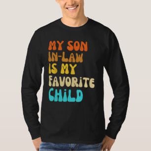 Camiseta Humor Familiar Groovy Meu Genro É Meu Filho Favori